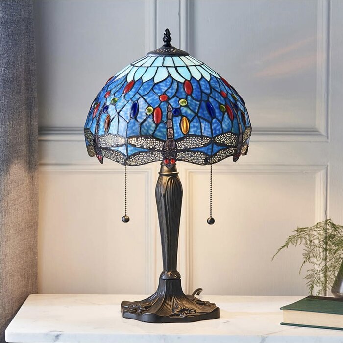 Dragonfly Blue - Tiffany Small Table Lamp