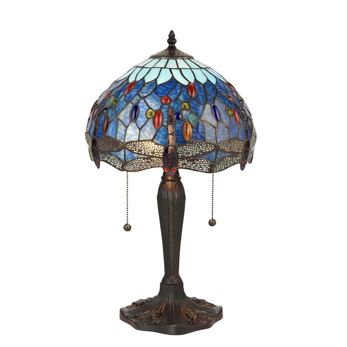Dragonfly Blue - Tiffany Small Table Lamp