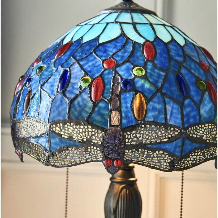 Dragonfly Blue - Tiffany Small Table Lamp