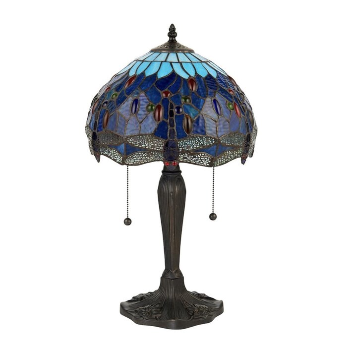 Dragonfly Blue - Tiffany Small Table Lamp
