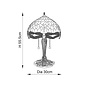 Dragonfly Blue - Tiffany Small Table Lamp