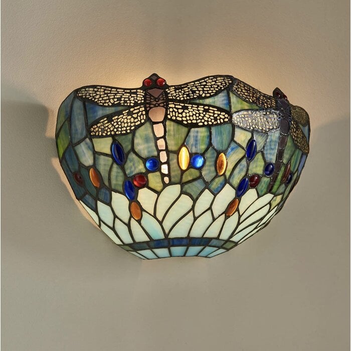 Dragonfly Blue - Tiffany Wall Light