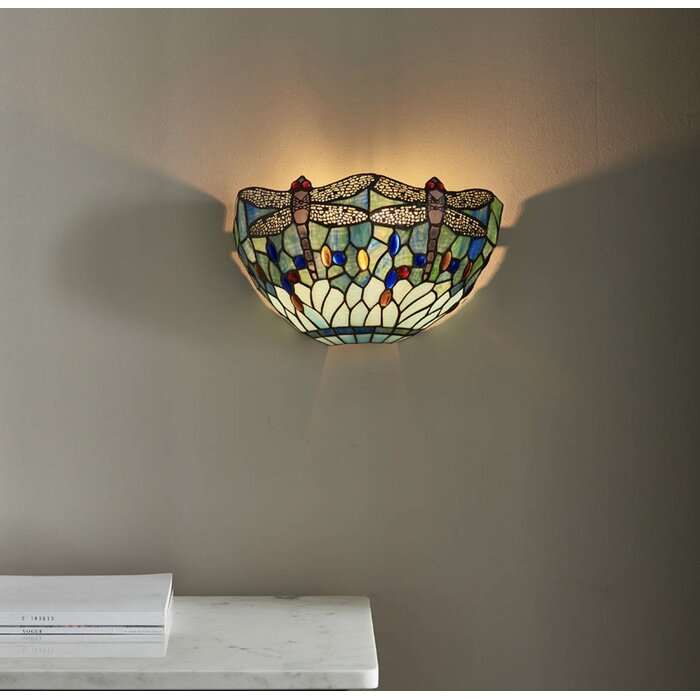 Dragonfly Blue - Tiffany Wall Light