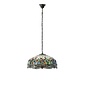 Dragonfly Blue - Tiffany Large 3 Light Pendant Ceiling Light