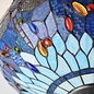 Dragonfly Blue - Tiffany 2 Light Flush Ceiling Light