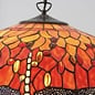 Dragonfly Flame - Tiffany Large 3 Light Pendant Ceiling Light
