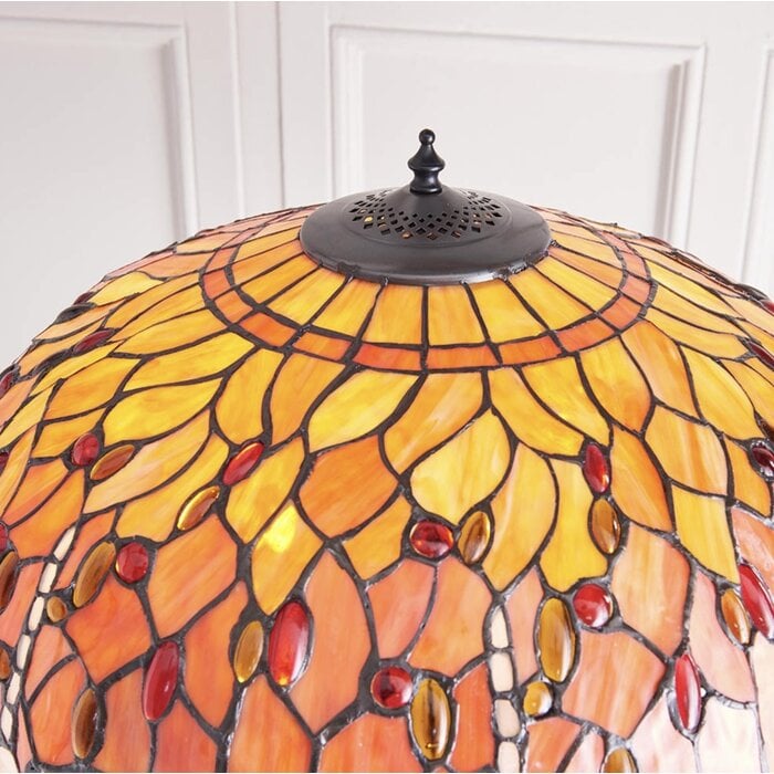 Dragonfly Flame - Tiffany Floor Lamp