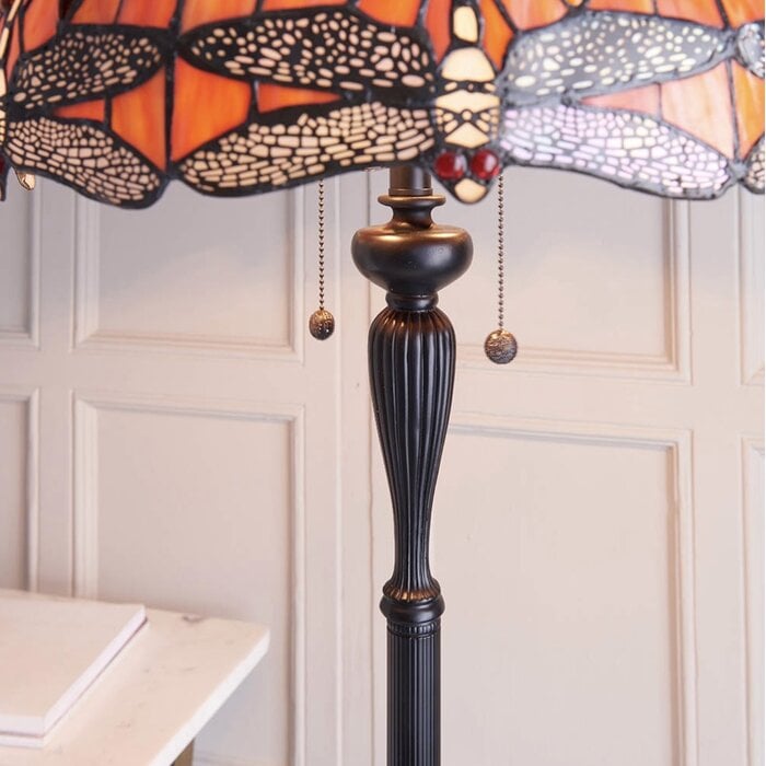 Dragonfly Flame - Tiffany Floor Lamp