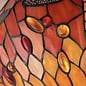 Dragonfly Flame - Tiffany 2 Light Flush Ceiling Light