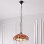 Dragonfly Flame - Tiffany Medium 3 Light Pendant Ceiling Light