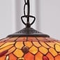 Dragonfly Flame - Tiffany Medium 3 Light Pendant Ceiling Light