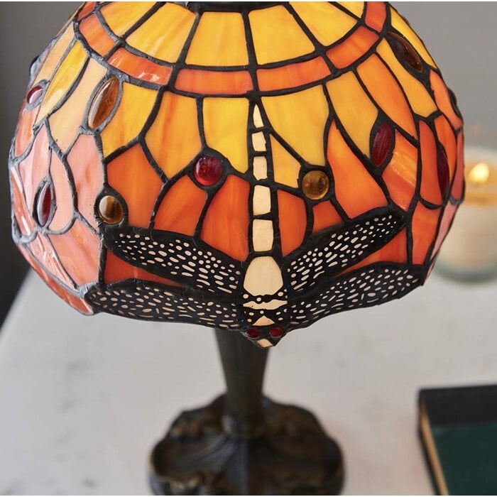 Dragonfly Flame - Tiffany Mini Table Lamp