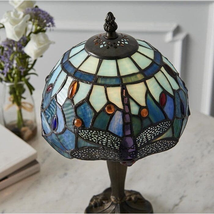 Dragonfly Blue - Tiffany Mini Table Lamp
