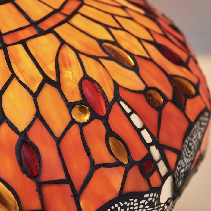 Dragonfly Flame - Tiffany Medium Table Lamp