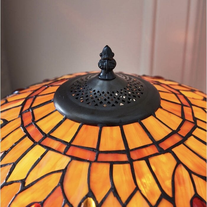 Dragonfly Flame - Tiffany Medium Table Lamp