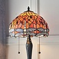 Dragonfly Flame - Tiffany Small Table Lamp