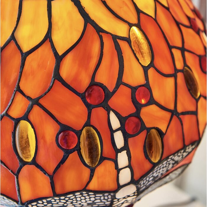Dragonfly Flame - Tiffany Small Table Lamp