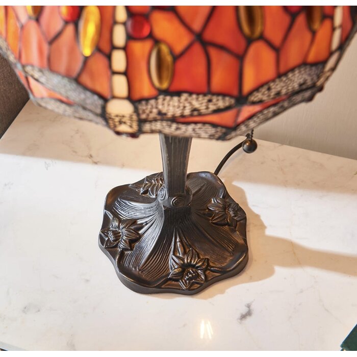 Dragonfly Flame - Tiffany Small Table Lamp