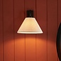 Ashwicke - Wall Light - Black with Tapered Faux Linen Shade