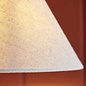 Ashwicke - Wall Light - Black with Tapered Faux Linen Shade