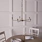 Ashwicke  - 5  Light Ceiling Pendant - Antique Brass with Fabric Shades