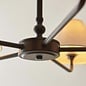 Ashwicke  - 5  Light Ceiling Pendant - Matt Black with Fabric Shades