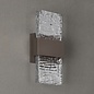 Troy - Up and Down Wall Light - Cacao with Ripple Wave Glass