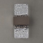 Troy - Up and Down Wall Light - Cacao with Ripple Wave Glass