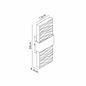 Troy - Up and Down Wall Light - Cacao with Ripple Wave Glass