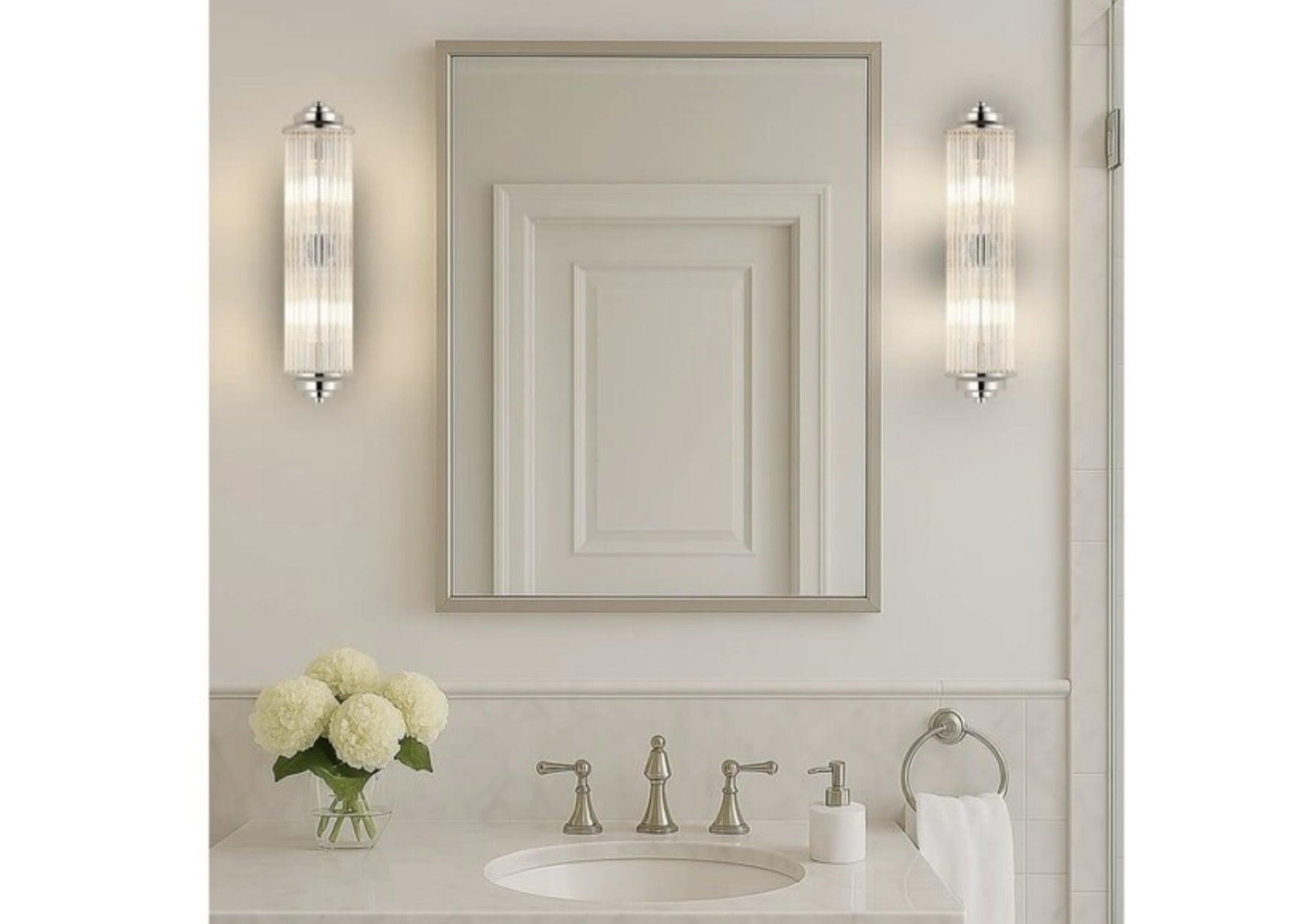 Tai Flush Bathroom Wall Lights
