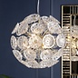 Elwick - 6 Light Textured Glass and Brass Pendant - Laura Ashley