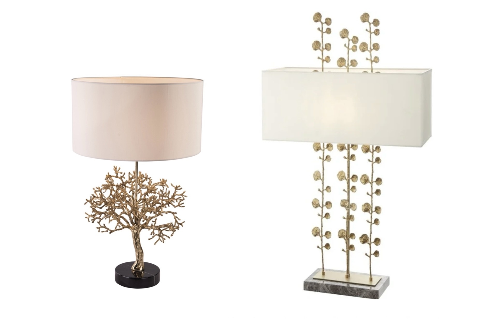 Bonsai table lamp and Eucalyptus table lamp