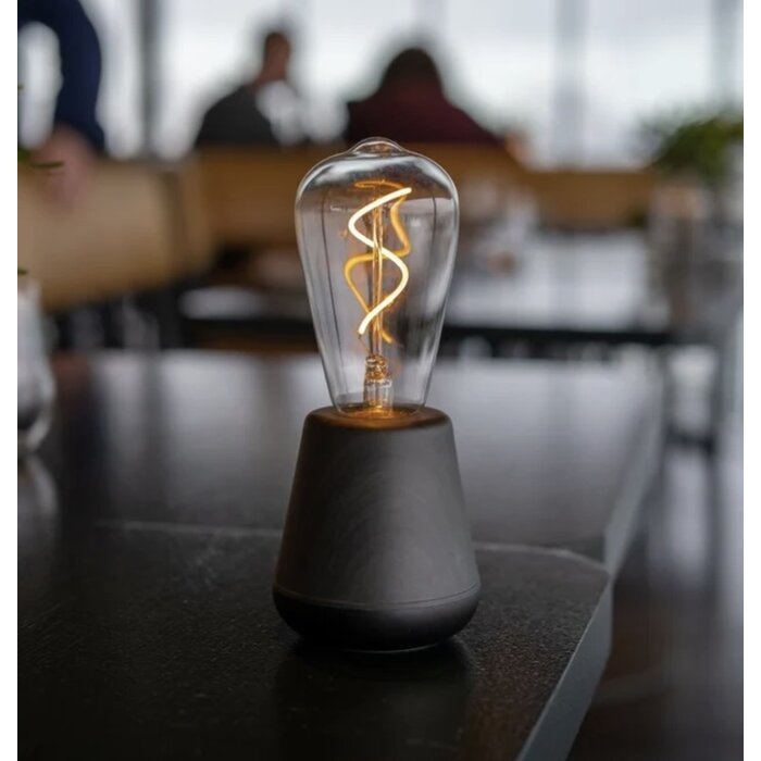 Noble One Rechargeable Table Lamp - Black Wood