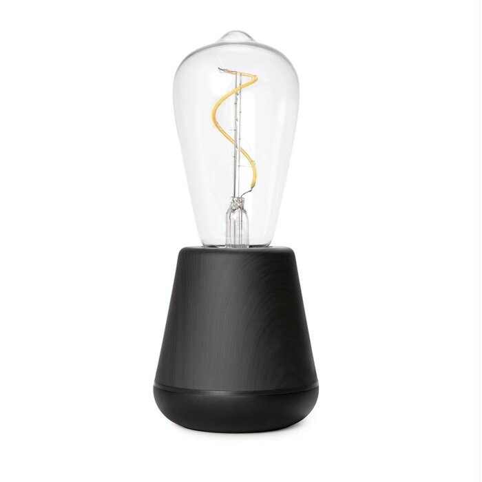 Noble One Rechargeable Table Lamp - Black Wood