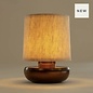 Noble Firefly - Rechargeable Cordless Table Lamp - Bronze & Beige Linen