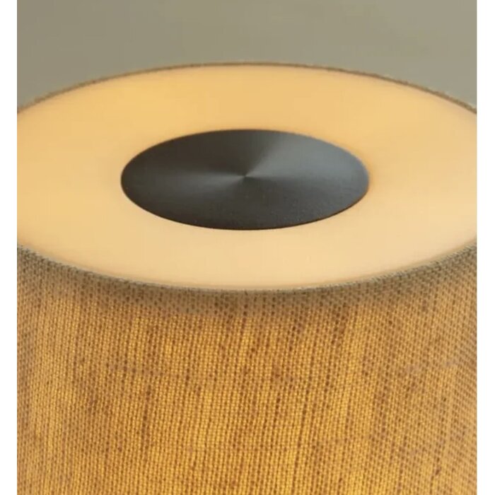 Noble Firefly - Rechargeable Cordless Table Lamp - Bronze & Beige Linen