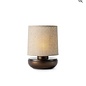 Noble Firefly - Rechargeable Cordless Table Lamp - Bronze & Beige Linen