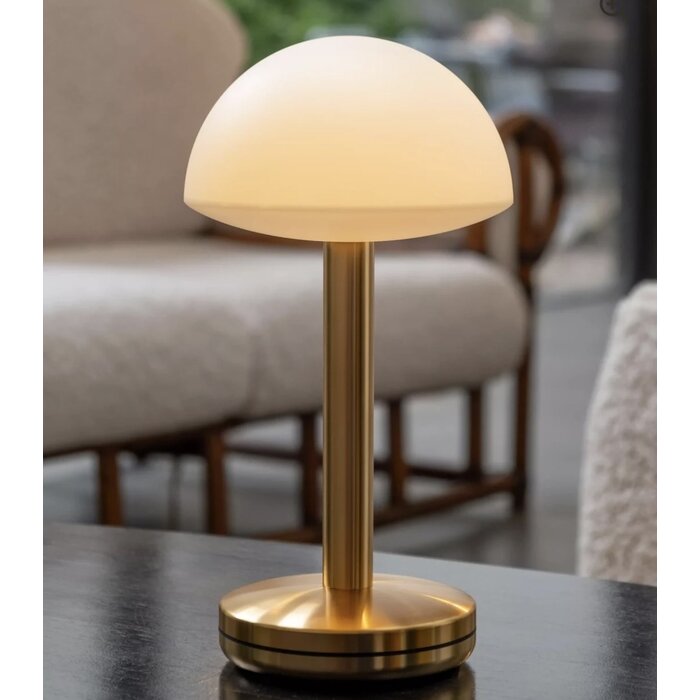 Noble Bug Rechargeable Cordless Table Lamp - Gold Frosted