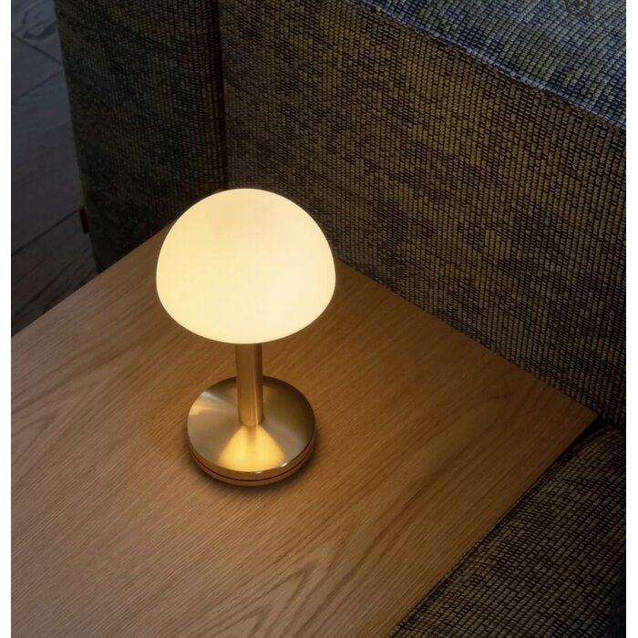 Noble Bug Rechargeable Cordless Table Lamp - Gold Frosted