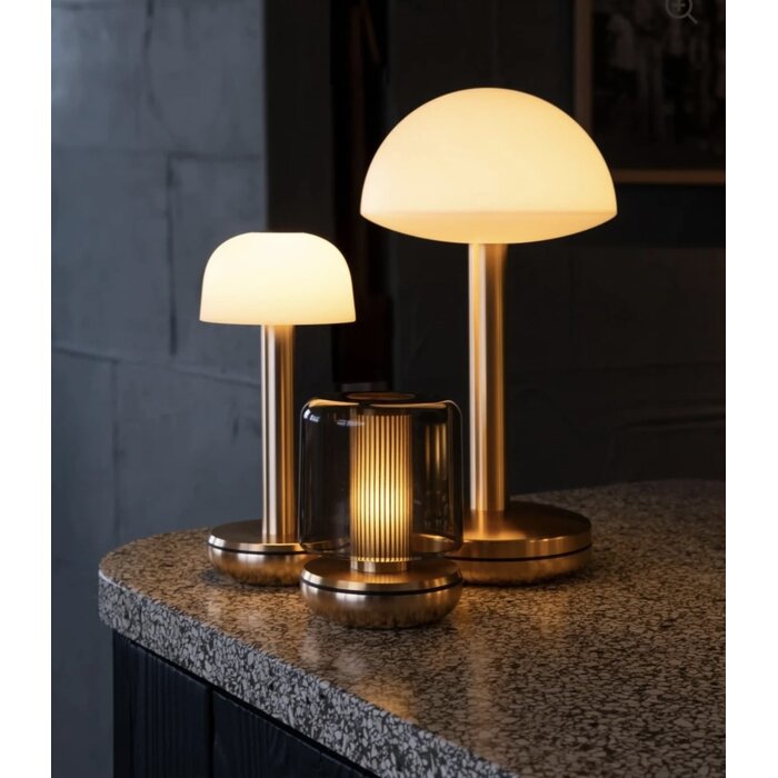 Noble Bug Rechargeable Cordless Table Lamp - Gold Frosted