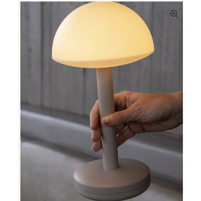 Noble Bug Rechargeable Cordless Table Lamp - Beige Frosted