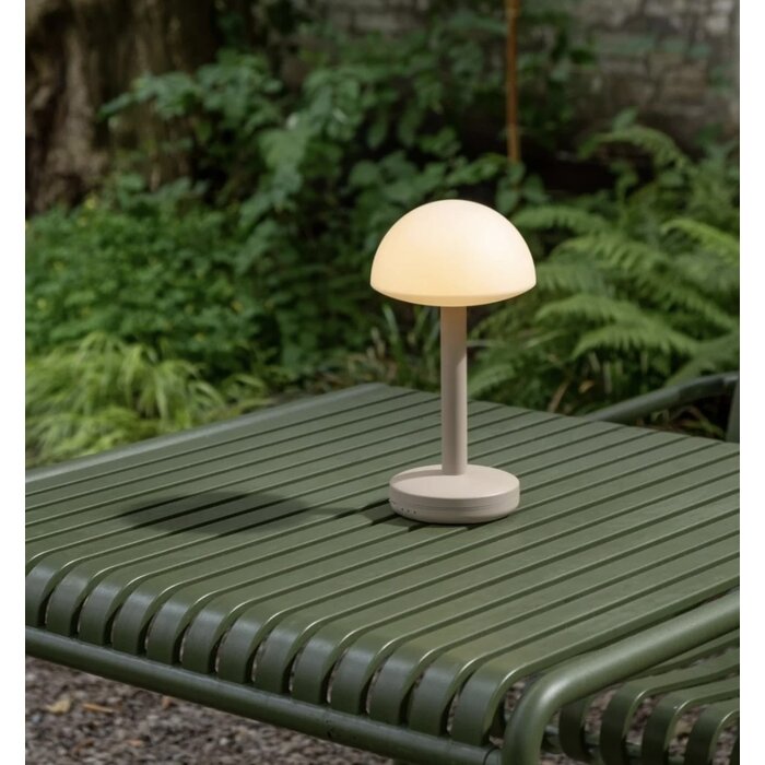 Noble Bug Rechargeable Cordless Table Lamp - Beige Frosted
