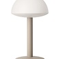Noble Bug Rechargeable Cordless Table Lamp - Beige Frosted