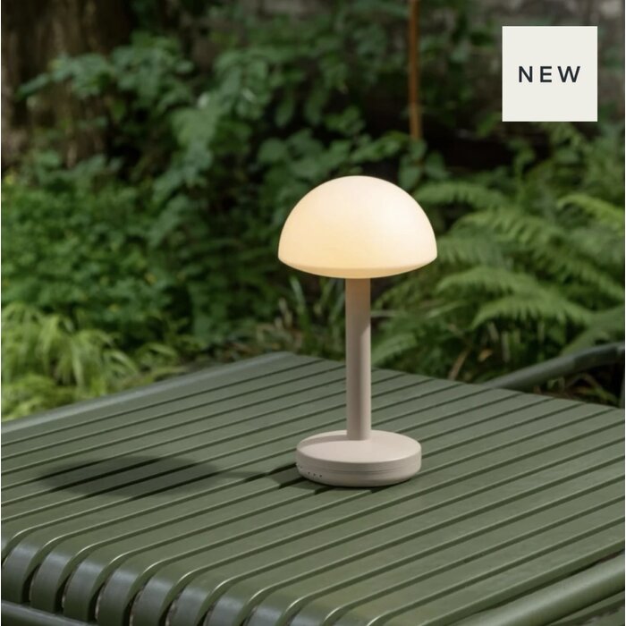 Noble Bug Rechargeable Cordless Table Lamp - Beige Frosted