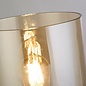 Swedo - Amber Glass and Mocha Metal Table Lamp