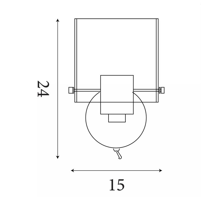 Swedo - Amber Glass and Mocha Metal Wall Light