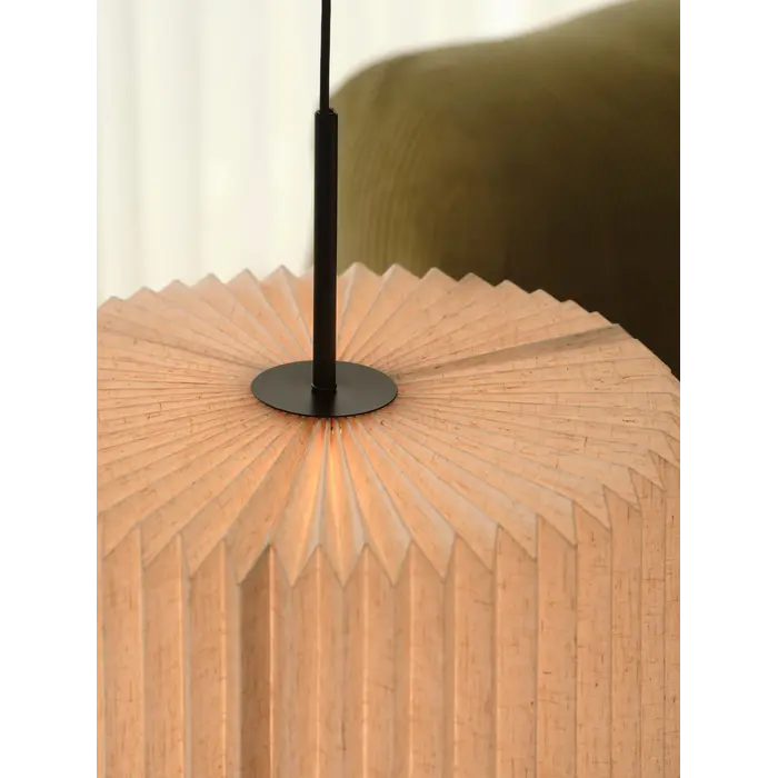 Westwood - Scandi Pendant Ceiling Light - Natural and Black