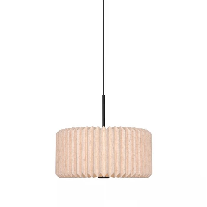 Westwood - Scandi Pendant Ceiling Light - Natural and Black