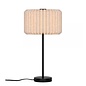 Westwood - Scandi Table Lamp - Black with Natural Pleated Fabric Shade