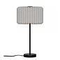 Westwood - Scandi Table Lamp - Black with Natural Pleated Fabric Shade